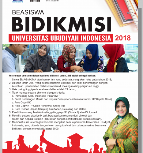 Penerimaan Beasiswa Bidikmisi UUI Tahun 2018