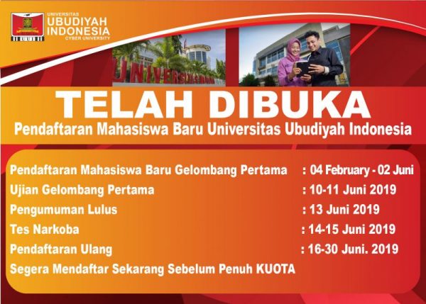 Penerimaan Mahasiswa Baru UUI Tahun Akademik 2019/2020